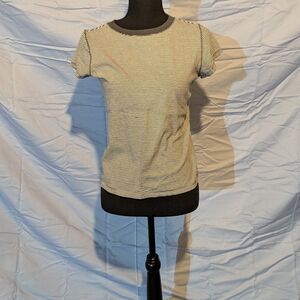 Striped Black and White Women's Top